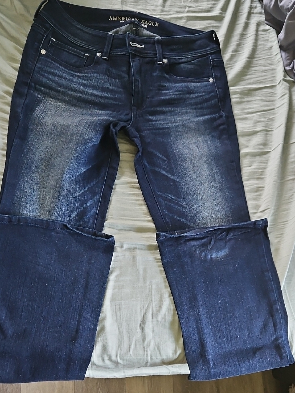 American Eagle Dark Wash Kick Boot Jeans